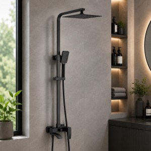 Ցնցուղի հավաքածու GANZER GZ44061-C Սև (ԿՈԴ 12133) Ցնցուղի հավաքածու GANZER GZ44061-C Սև (ԿՈԴ 12133)
