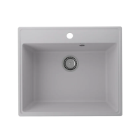 Խոհանոցի լվացարան ULGRAN FORTE 580-04 Բաց մոխրագույն, 580х500х200 մմ (ԿՈԴ 17647)