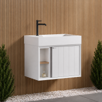 Լվացարան պահարանով BERTA D-1047, PVC, ակրիլ, սպիտակ, 590x370x500մմ (ԿՈԴ 17297)