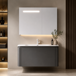 Պահարան լվացարանով կախովի GEMMA JJ0726-80 (MDF) 810x470x470 մմ և LED հայելի դարակով (ԿՈԴ 13681)