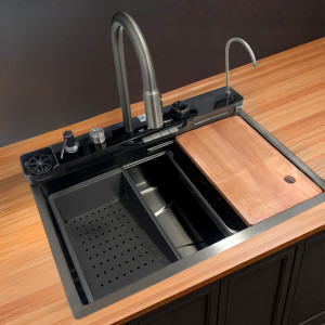 Խոհանոցի թվային լվացարան BERTT AB7546, 750x460x210 մմ Գրաֆիտ (ԿՈԴ 17439)