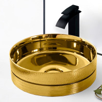 Սեղանի լվացարան TUNAR ոսկի կլոր026, 360x125 մմ (ԿՈԴ 17135) Սեղանի լվացարան TUNAR ոսկի կլոր026, 360x125 մմ (ԿՈԴ 17135)