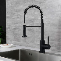 Խոհանոցի ծորակ ճկվող LINCE Black 9767B Սև (ԿՈԴ 17184)
