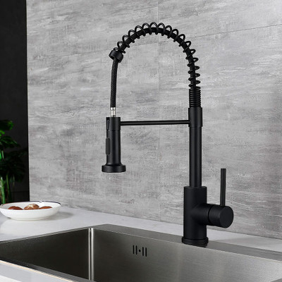 Խոհանոցի ծորակ ճկվող LINCE Black 9767B Սև (ԿՈԴ 17184)