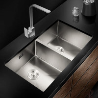 Խոհանոցի ներկառուցվող լվացարան LEDEME LS-8245SHA, 820x453x200 մմ, մատվի (ԿՈԴ 17243)