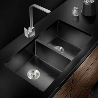 Խոհանոցի ներկառուցվող լվացարան LEDEME LS-7843SHB, 780x430x200մմ, գրաֆիտ (ԿՈԴ 17245)