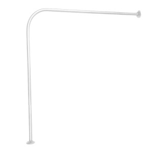 Լոգասենյակի վարագույրի ձող անկյուն, 90x90 սմ Սպիտակ (ԿՈԴ 17252)