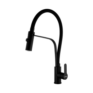 Խոհանոցի ծորակ ճկվող HANSEN 55043-CC Սև (ԿՈԴ 17273)