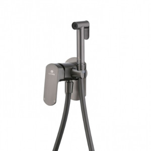 Բիդեի խառնիչ հիգիենիկ ցնցուղով GANZER, 06157-q, Գրաֆիտ (ԿՈԴ 17305) Բիդեի խառնիչ հիգիենիկ ցնցուղով GANZER, 06157-q, Գրաֆիտ (ԿՈԴ 17305)