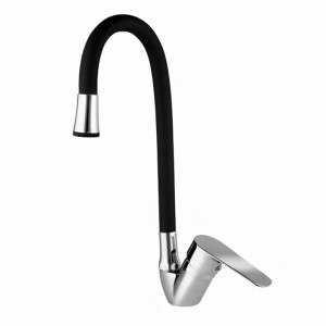 Խոհանոցի ծորակ ճկվող BRNOU 1351, Սև-քրոմ (ԿՈԴ 17312)