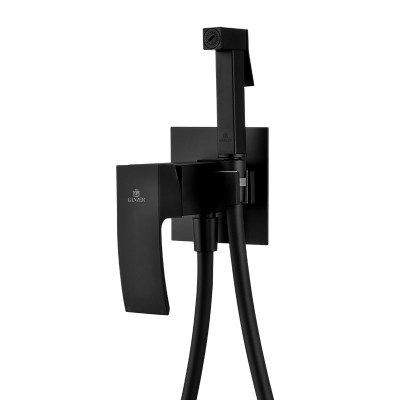 Բիդեի խառնիչ հիգիենիկ ցնցուղով GANZER, gz44157-c, Սև (ԿՈԴ 17313) Բիդեի խառնիչ հիգիենիկ ցնցուղով GANZER, gz44157-c, Սև (ԿՈԴ 17313)