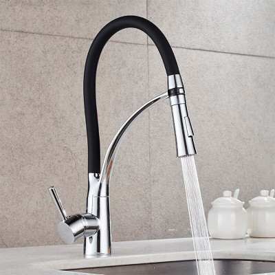 Խոհանոցի ծորակ ճկվող 1397 Սև/Քրոմ (ԿՈԴ 17315)