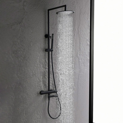 Ցնցուղի հավաքածու թերմոստատով GANZER GZ19170-C, Սև (ԿՈԴ 17330) Ցնցուղի հավաքածու թերմոստատով GANZER GZ19170-C, Սև (ԿՈԴ 17330)