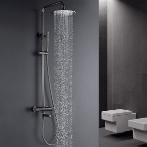 Ցնցուղի հավաքածու թերմոստատով GANZER GZ19170-Q, Գրաֆիտ (ԿՈԴ 17331) Ցնցուղի հավաքածու թերմոստատով GANZER GZ19170-Q, Գրաֆիտ (ԿՈԴ 17331)