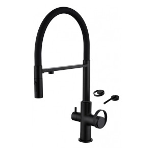 Խոհանոցի ծորակ ճկվող GANZER GZ19127-C Սև (ԿՈԴ 17338)