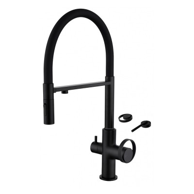 Խոհանոցի ծորակ ճկվող GANZER GZ19127-C Սև (ԿՈԴ 17338) Խոհանոցի ծորակ ճկվող GANZER GZ19127-C Սև (ԿՈԴ 17338)