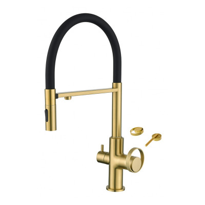 Խոհանոցի ծորակ ճկվող GANZER GZ19127-SC Սև/մատվի ոսկեգույն (ԿՈԴ 17340) Խոհանոցի ծորակ ճկվող GANZER GZ19127-SC Սև/մատվի ոսկեգույն (ԿՈԴ 17340)