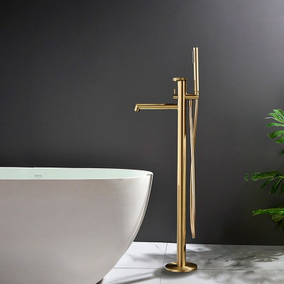 Ծորակ ցնցուղով լոգարանի համար GANZER GZ19181-S, Ոսկեգույն (ԿՈԴ 17351)