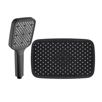 Ցնցուղ մեծ և փոքր HANSEN HT3021-1 Սև (ԿՈԴ 17576)