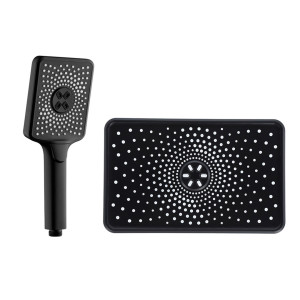 Ցնցուղ մեծ և փոքր HANSEN HT3022-1 Սև (ԿՈԴ 17577)