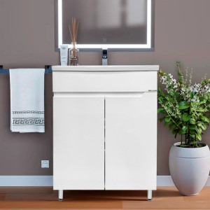 Լվացարան պահարանով, MILLANO M1170A-60, 610x475x835 մմ Ջրակայուն Սպիտակ (ԿՈԴ 17513)