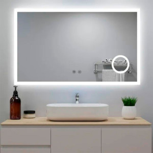 Հայելի Led լուսավորմամբ սենսորային անջատիչով BERTT LM-129A, 800x600 մմ (ԿՈԴ 17530)