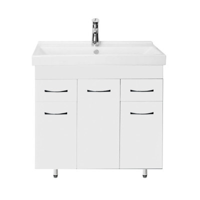 Լվացարան պահարանով Sanita luxe, fest 80, 800x450x880 մմ Ջրակայուն, Սպիտակ (ԿՈԴ 17548)