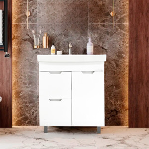 Լվացարան պահարանով Onika Ayland 70, 705x455x850 մմ, Սպիտակ (ԿՈԴ 17549) 