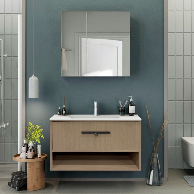 Լվացարան պահարանով կախովի HESTIA ZT-821-70, 705x485x505 մմ և հայելի դարակով (ԿՈԴ 17552)