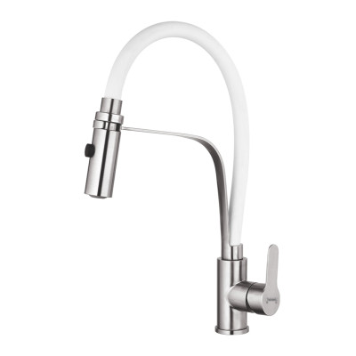 Խոհանոցի ծորակ ճկվող HANSEN HN55043-GF Սպիտակ/մատվի (ԿՈԴ 17565)