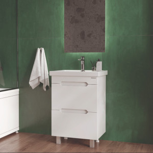 Լվացարան պահարանով Onika 60, 600x405x850 մմ, Սպիտակ (ԿՈԴ 17573) 