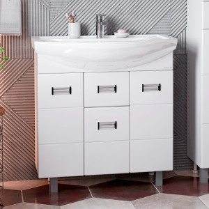 Լվացարան Onika Тумба балтика 80, 800x460x770 մմ, (Խոնավակայուն) սպիտակ (ԿՈԴ 17054)