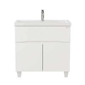 Լվացարան պահարանով Onika Стрим 80, 800x455x725 մմ, (Խոնավակայուն) Սպիտակ (ԿՈԴ 17057) 
