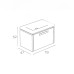 Լվացարան պահարանով BERTA D8001,PVC,ակրիլ, 790x470x525մմ (ԿՈԴ 17069)