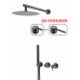 Ցնցուղի հավաքածու ներկառուցվող GANZER GZ03164-Q Գրաֆիտ (ԿՈԴ 18190)