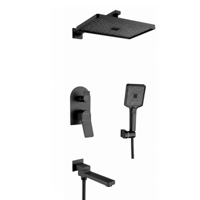 Ցնցուղի հավաքածու ներկառուցվող HansenPRO HL36099-C Սև (ԿՈԴ 18221)