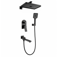 Ցնցուղի հավաքածու ներկառուցվող HansenPRO HL36099-C Սև (ԿՈԴ 18221) Ցնցուղի հավաքածու ներկառուցվող HansenPRO HL36099-C Սև (ԿՈԴ 18221)