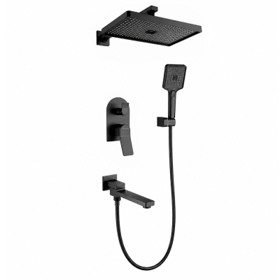 Ցնցուղի հավաքածու ներկառուցվող HansenPRO HL36099-C Սև (ԿՈԴ 18221)