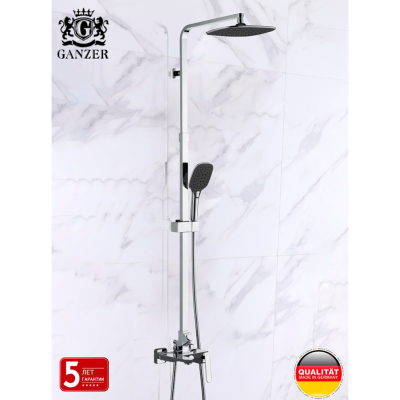 Ցնցուղի հավաքածու GANZER GZ26061-С Սև, քրոմ (ԿՈԴ 18248) Ցնցուղի հավաքածու GANZER GZ26061-С Սև, քրոմ (ԿՈԴ 18248)