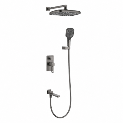Ցնցուղի հավաքածու ներկառուցվող GANZER GZ12165-Q Գրաֆիտ (ԿՈԴ 18367)