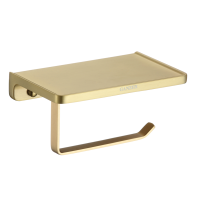 Զուգարանի թղթի կախիչ, դարակով GANZER GZ88034-S Մատվի ոսկի (ԿՈԴ 14087)