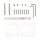 Դռան բռնակ Code Deco Slim H-30111-A-WM/W 31636 Սպիտակ (ԿՈԴ 13238)