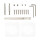 Դռան բռնակ Code Deco Slim H-30116-A-WM 31630 Սպիտակ (ԿՈԴ 13242)