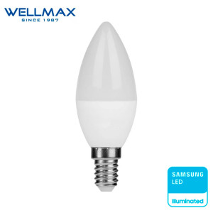 LED լամպ Wellmax CANDLE E14-C37 6W-3000K (ԿՈԴ 14744)