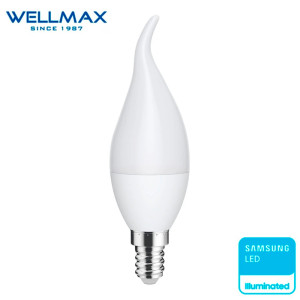 LED լամպ Wellmax CANDLE TAILED E14-T37 8W-4000K (ԿՈԴ 14754)
