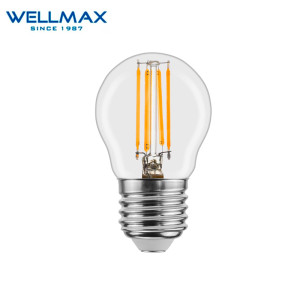 LED լամպ Wellmax FILAMENT E27-04W-2700K G45 Clear (ԿՈԴ 14757)