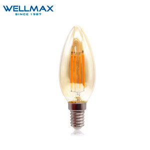 LED լամպ Wellmax FILAMENT Ոսկեգույն E14-05W-C35 2700K (ԿՈԴ 14758)