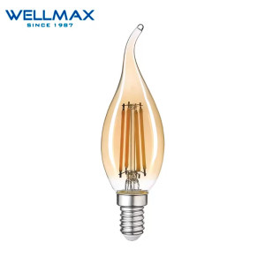 LED լամպ Wellmax FILAMENT Ոսկեգույն E14-05W-T35 2700K (ԿՈԴ 14759)