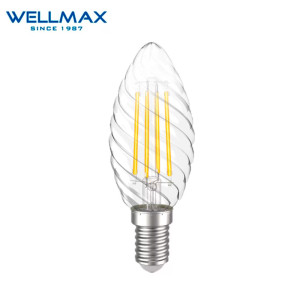 LED լամպ Wellmax FILAMENT E14-06W-2700K C37 Ice cream (ԿՈԴ 14761)