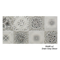 Սալիկ պատի NT 30x60 սմ Dram Gray Decor 66715 (ԿՈԴ 14811)